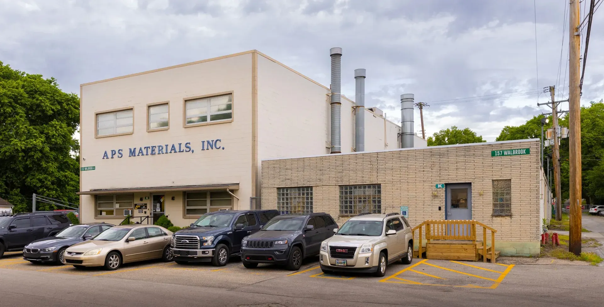 An APS Materials building at the Dayton, Ohio headquarters
