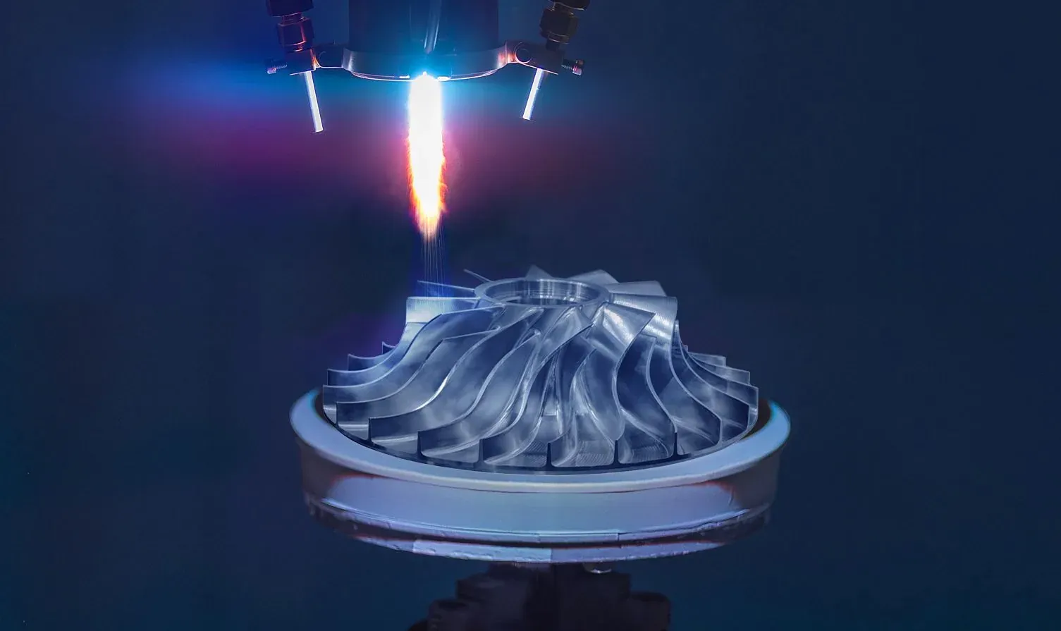 Plasma spray coating applied to an aerospace blisk