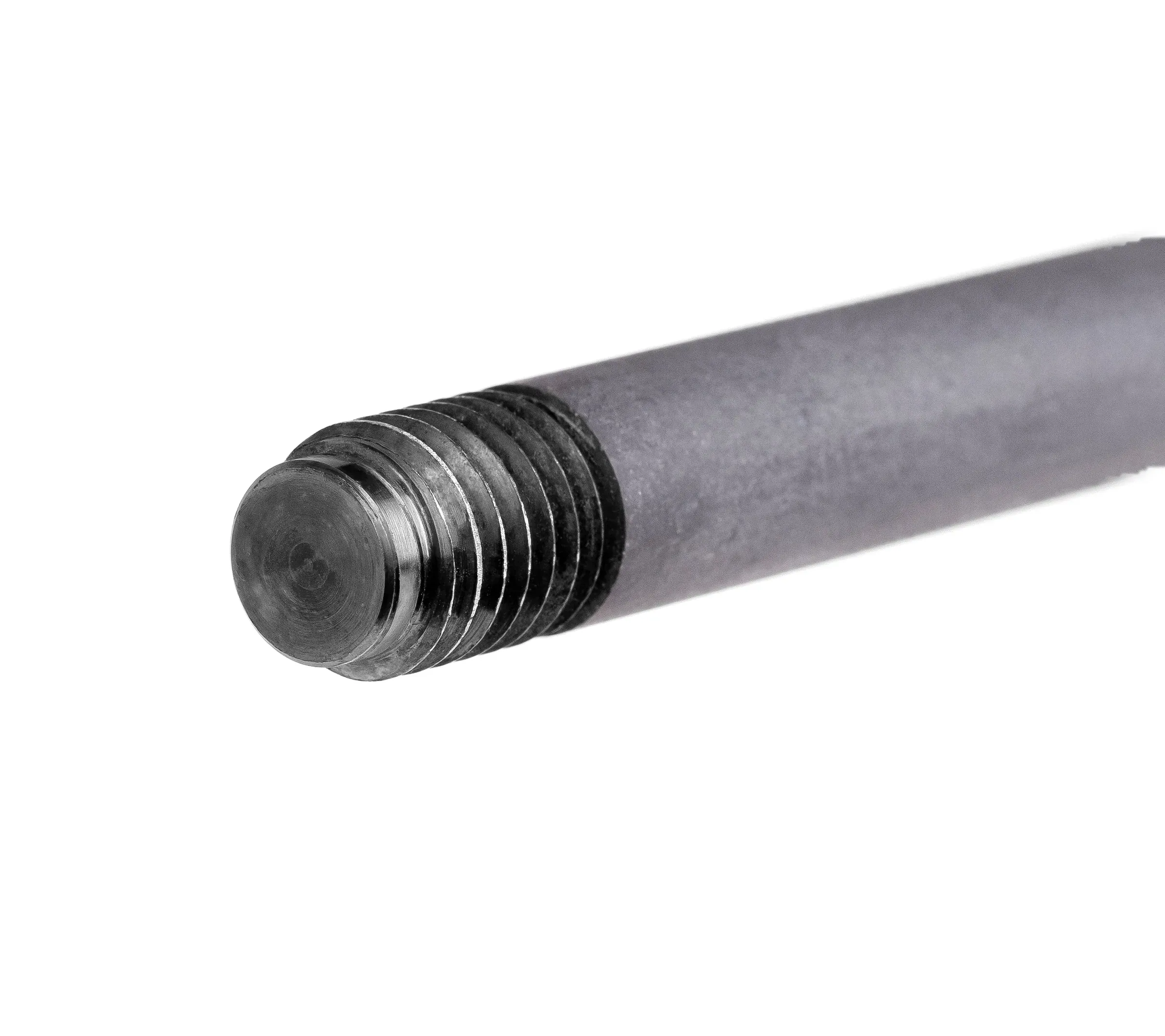 Male threaded end of a CerAnode expandable rod anode section