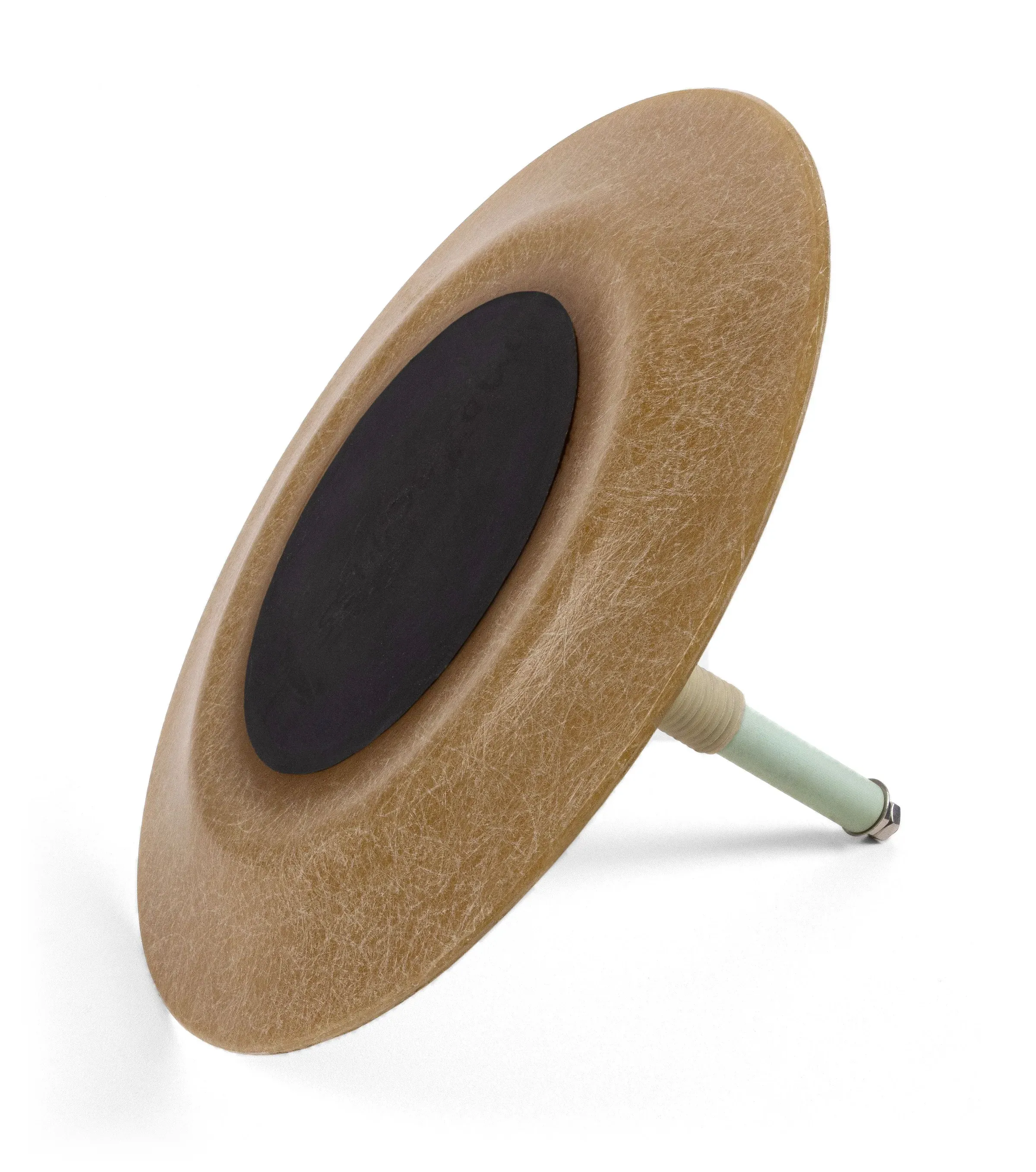 CerAnode LSA disc anode seen at an angle, with its threaded stem connector