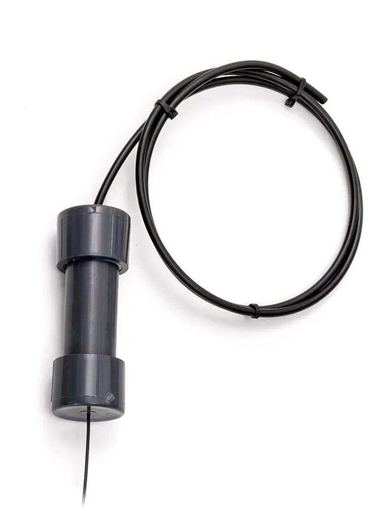 CerAnode vertical water storage tank anode assembly, cable coiled beside the anode body