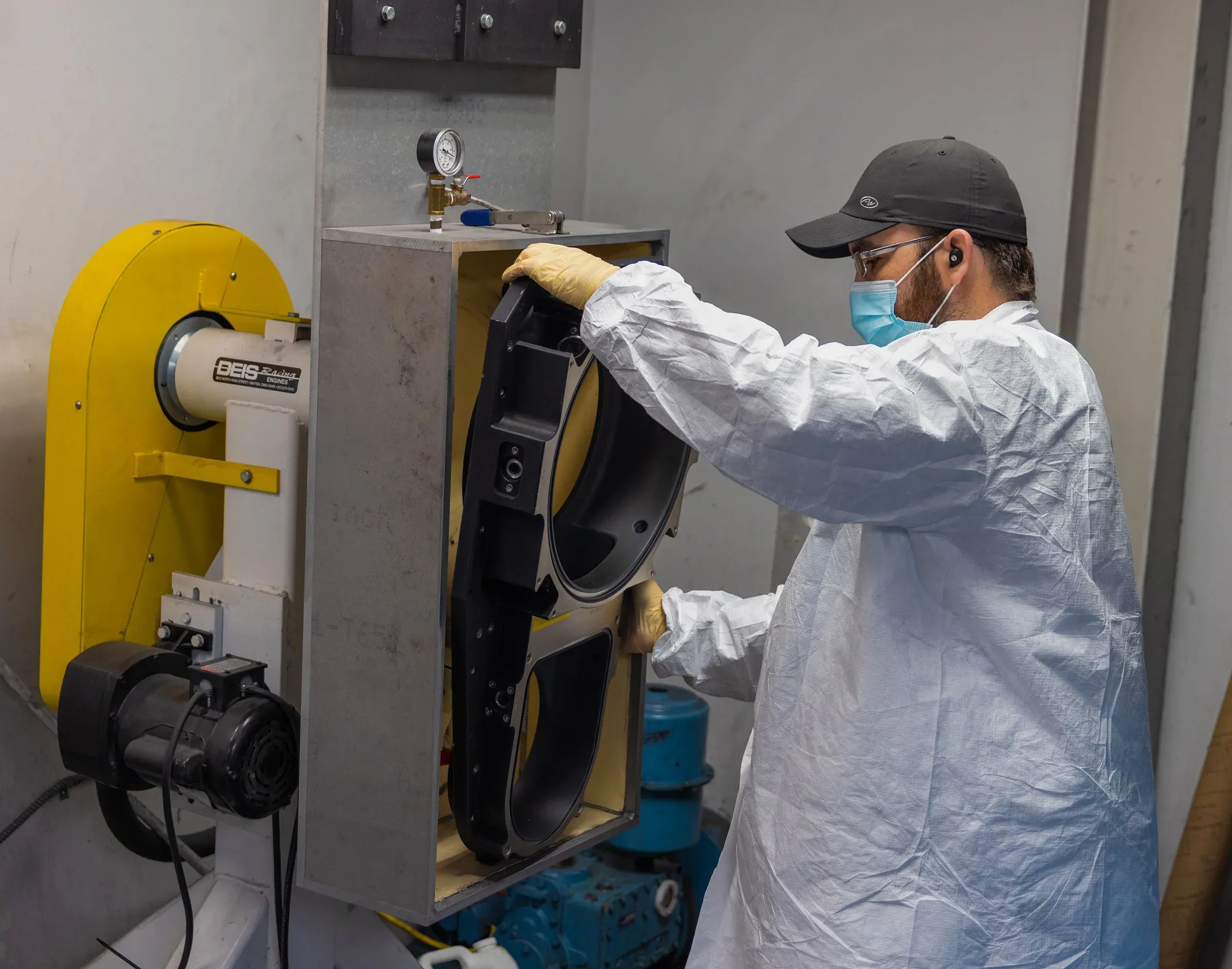 Semiconductor DPS chamber prepared for ceramic coating