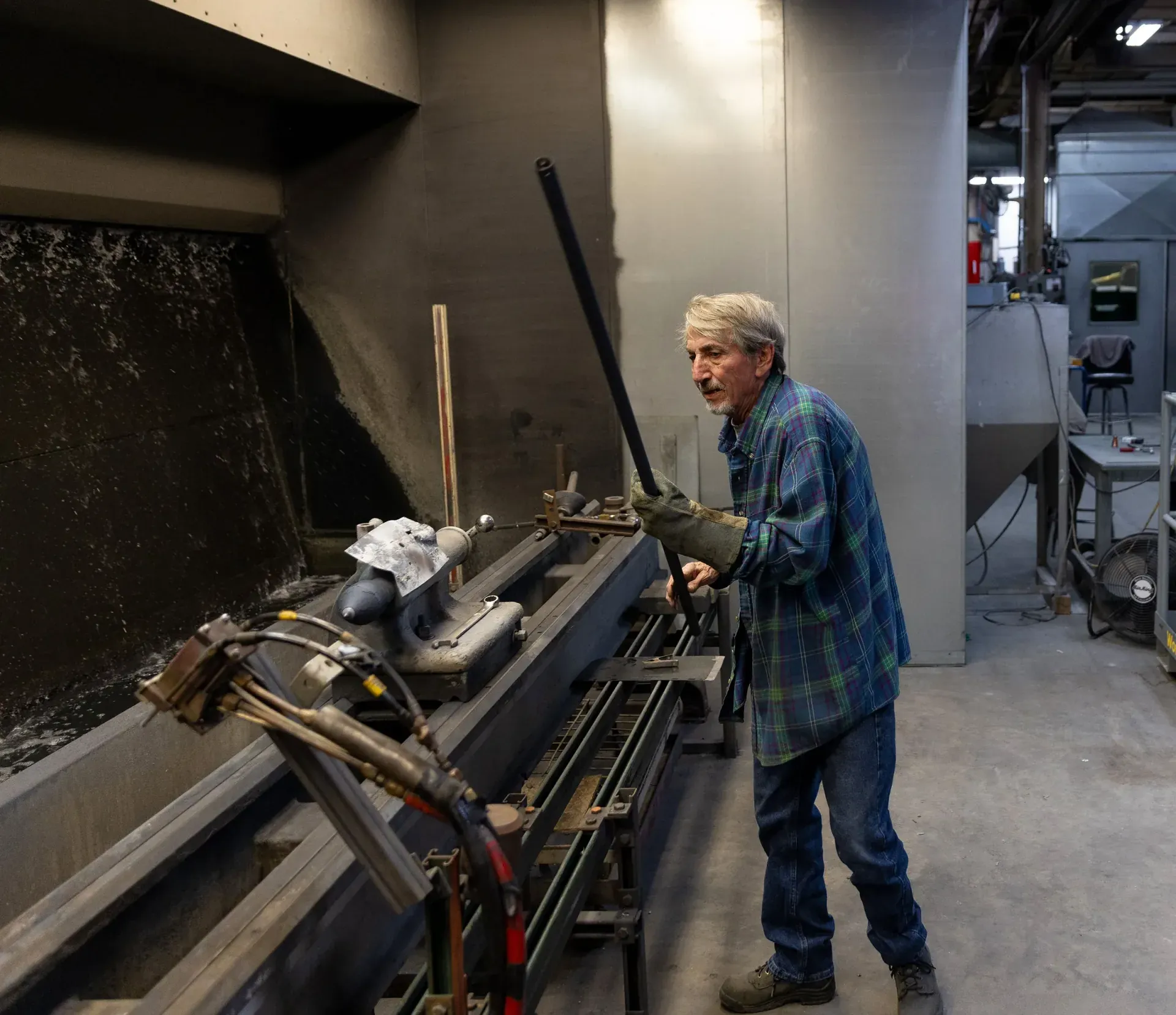 Thermal spray operations across the APS Materials production floor